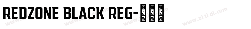 REDZONE BLACK REG字体转换